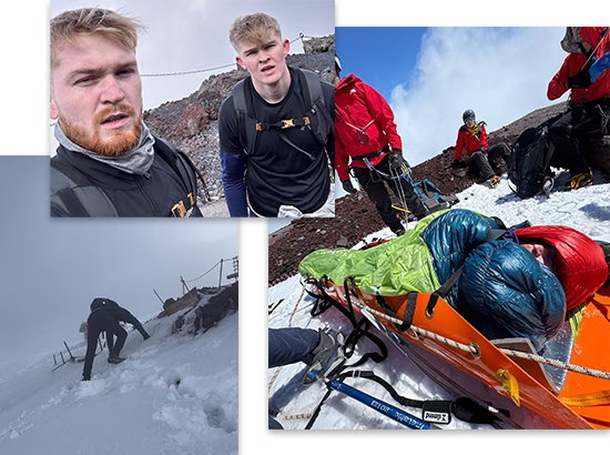 On a mountain in Japan